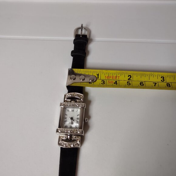 Black And Silver Tone Analog Roman Numeral Watch - Picture 13 of 14